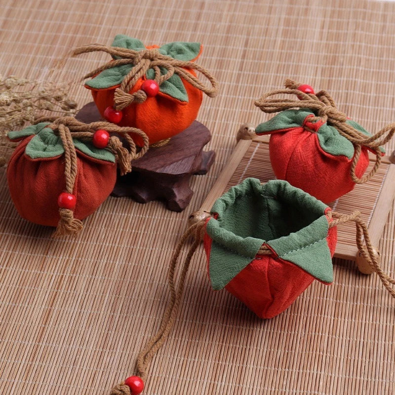 Persimmon Pendant Incense Sachet Bag – Car Charm & Good Fortune