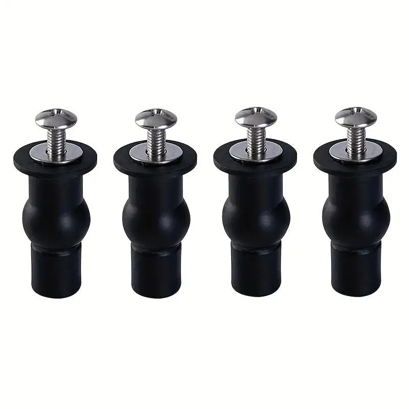 2 M6 Toilet Seat Fixing Bolts Rubber Expansion Screws Nuts Bathroom