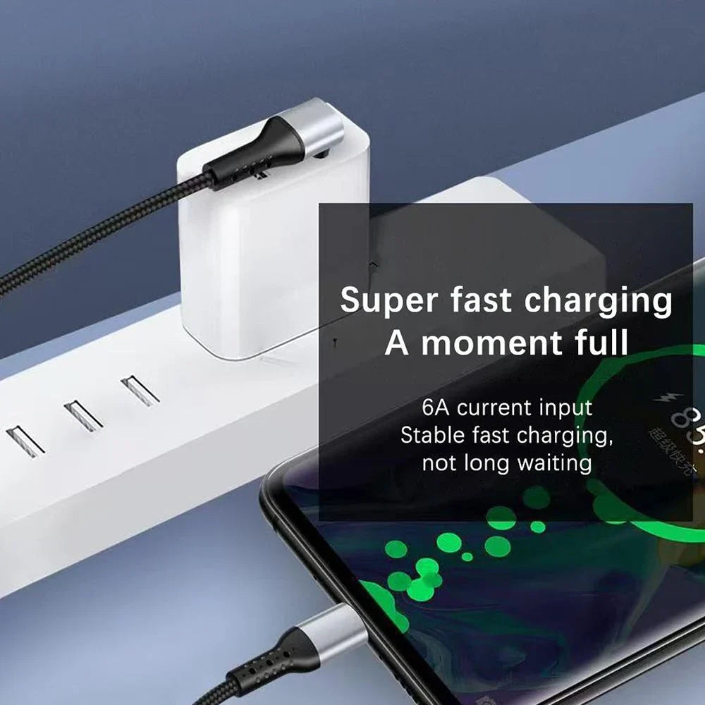 6A USB-A to USB-C Fast Charging Cable 0.25M & 0.5M Short