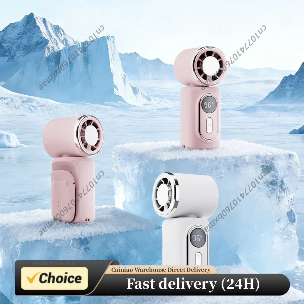Personal Handheld Fans Hands-free Small Pocket Fan 3000mAh Adjustable