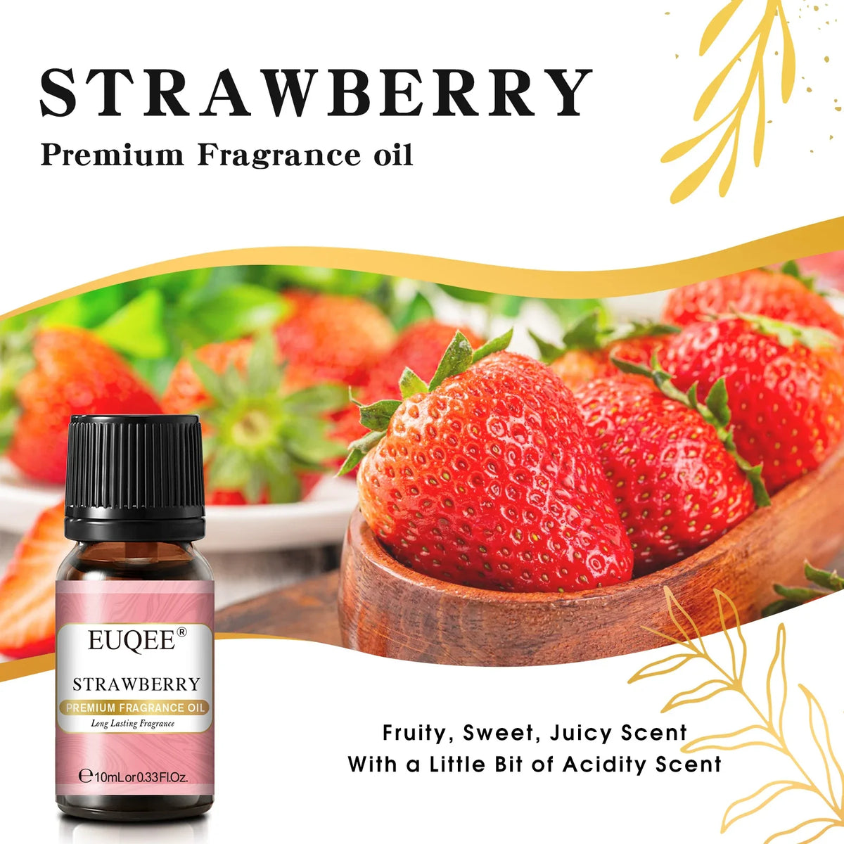 EUQEE 10ml Fragrance Oil – Diffuser, Candle & Aromatherapy