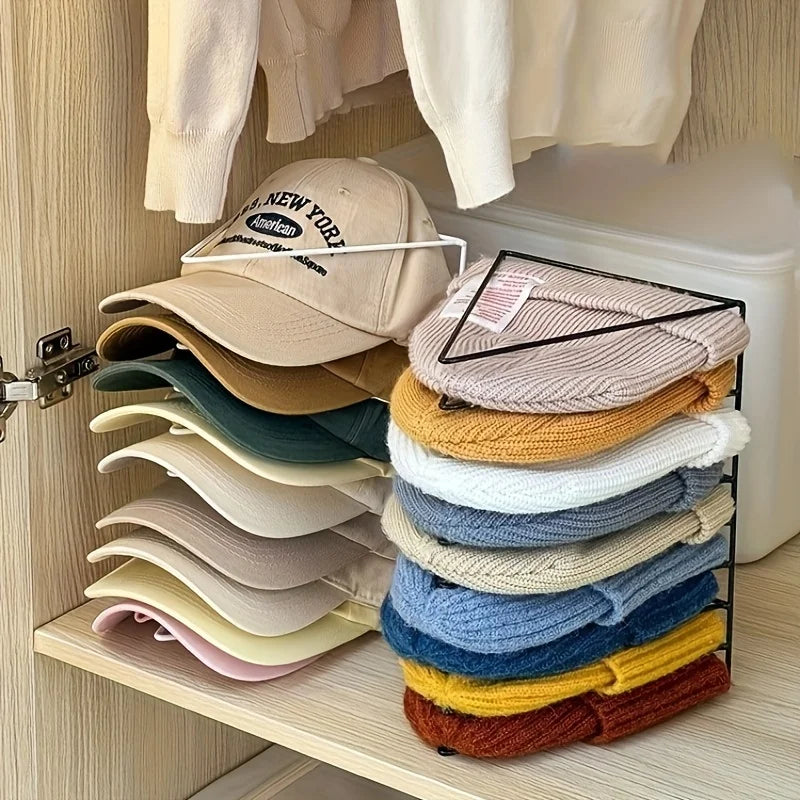 Metal Hat Organizer – Multi-Tier Freestanding Cap Storage Rack