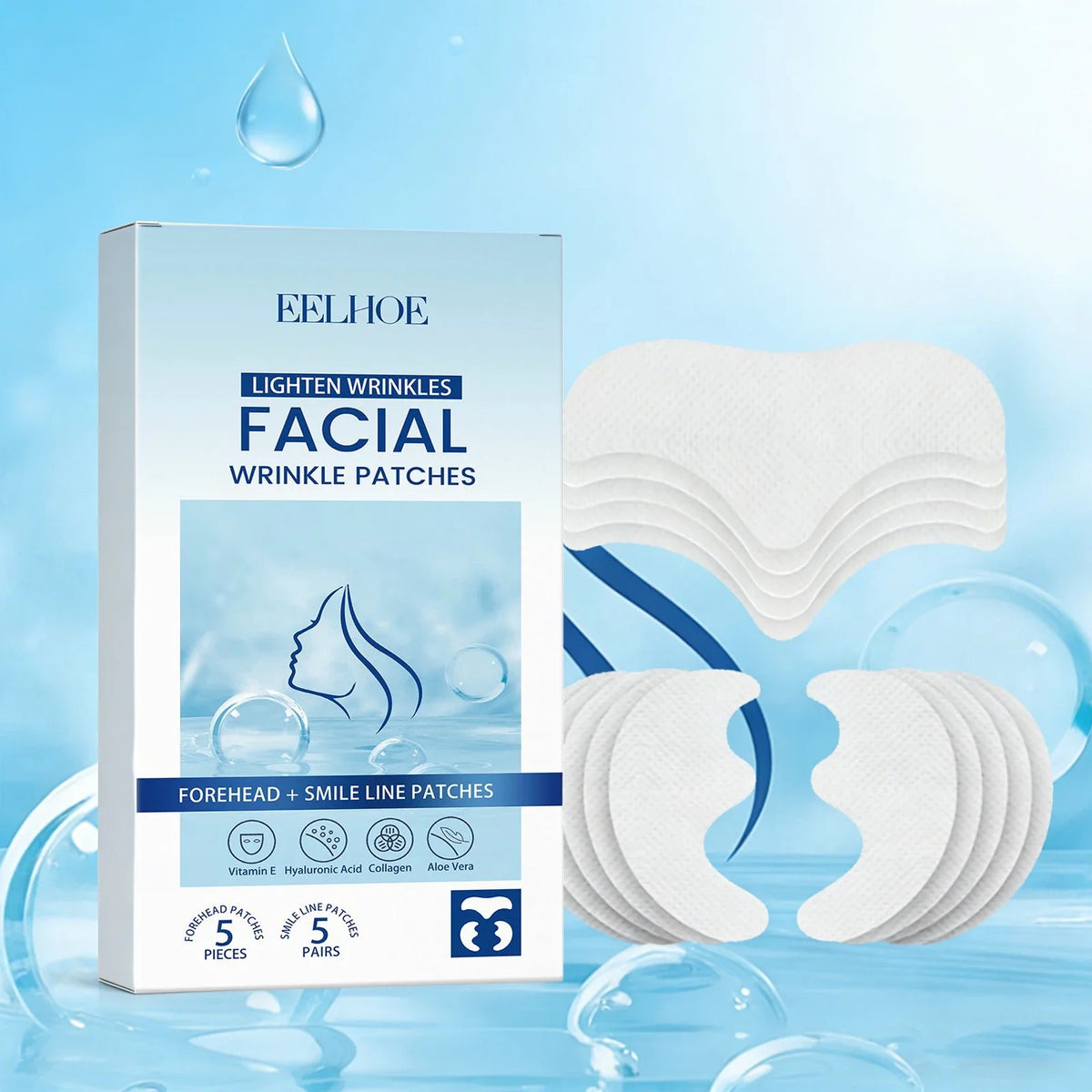 Eelhoe Wrinkle Patches – Forehead & Smile Line Firming Mask