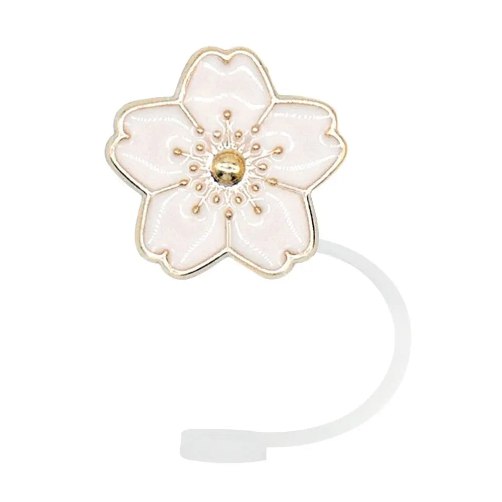 Silicone Straw Cover Cap Dust-proof Bell Flower Topper Stanley