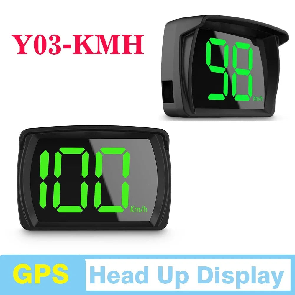 Y03 GPS HUD Head-Up Display | Digital Car Speedometer KM/H