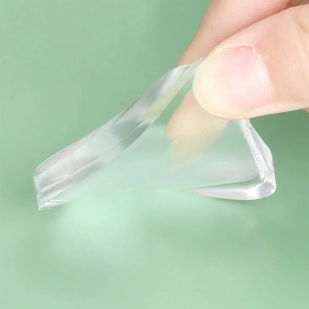 6-Pack Clear PU Door Knob Wall Shield Bumper Protectors