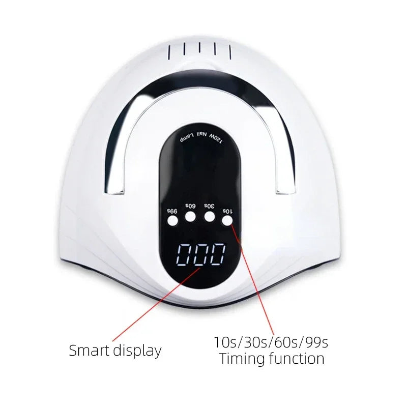 120W Smart LED Nail Lamp | Auto-Sensor Gel Polish UV Dryer
