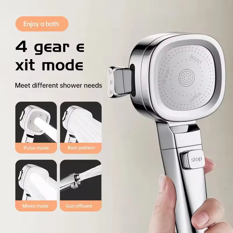 3-Mode Handheld Shower Head | High Pressure & Water Saving