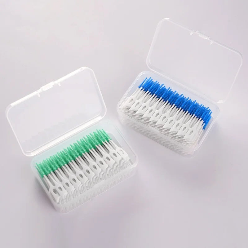 Soft Silicone Interdental Brushes for Teeth & Gums – 40 Pack