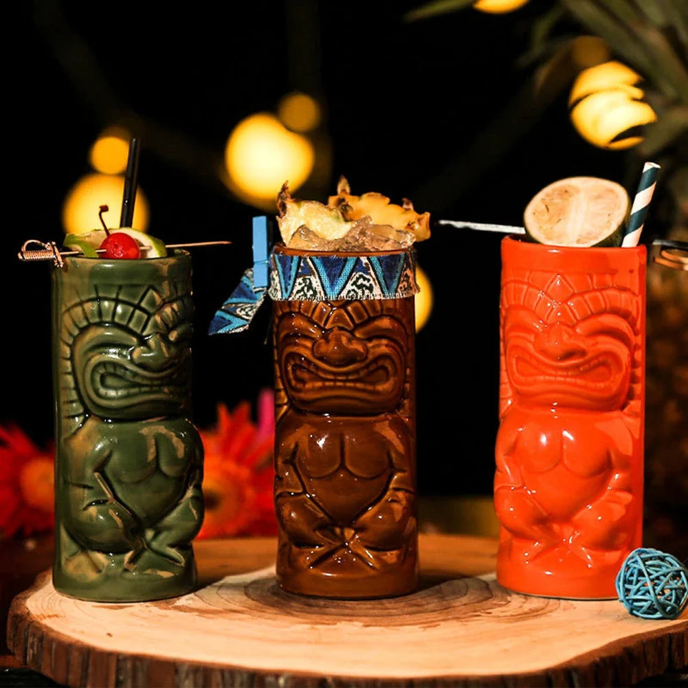 Hawaiian Tiki Ceramic Mug – Large Cocktail & Bar Drinkware