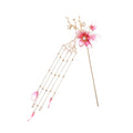 Retro Floral Tassel Hairpin Set | Hanfu Hair Accessory for Women