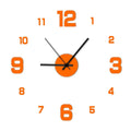 Large Acrylic Mirror Wall Clock | Modern Silent Home Decor