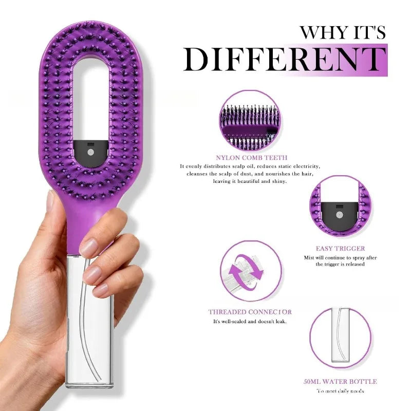 2-in-1 Spray Bottle Comb | Scalp Massage & Styling