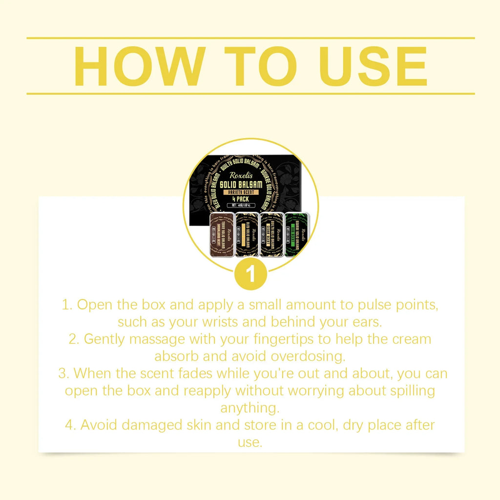 Roxelis Men's Solid Perfume Set – Fresh Long-Lasting Fragrance