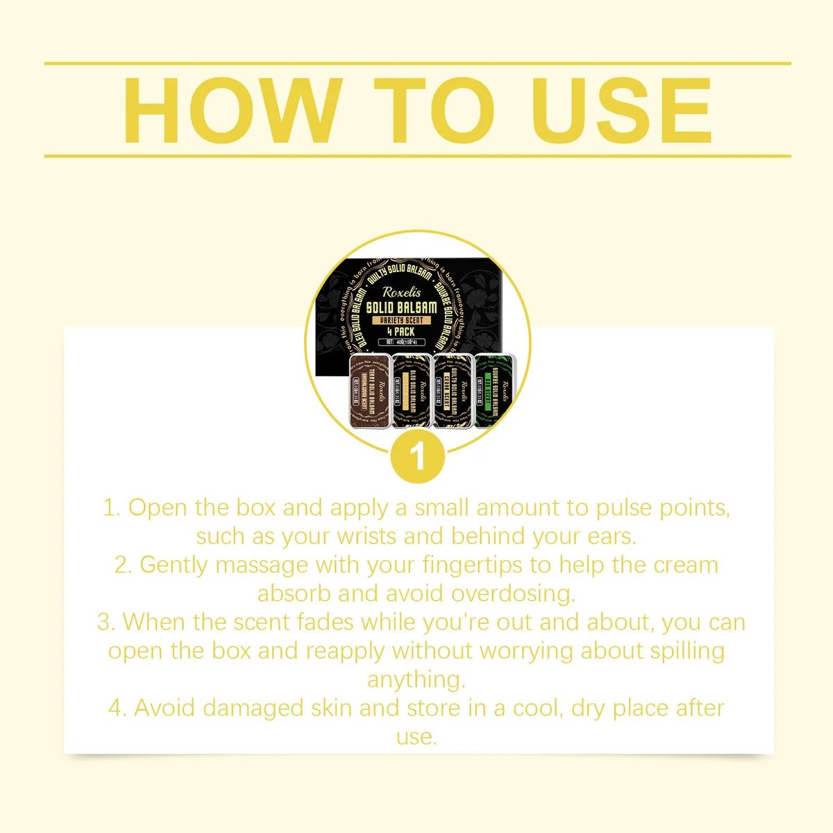 Roxelis Men's Solid Perfume Set – Fresh Long-Lasting Fragrance