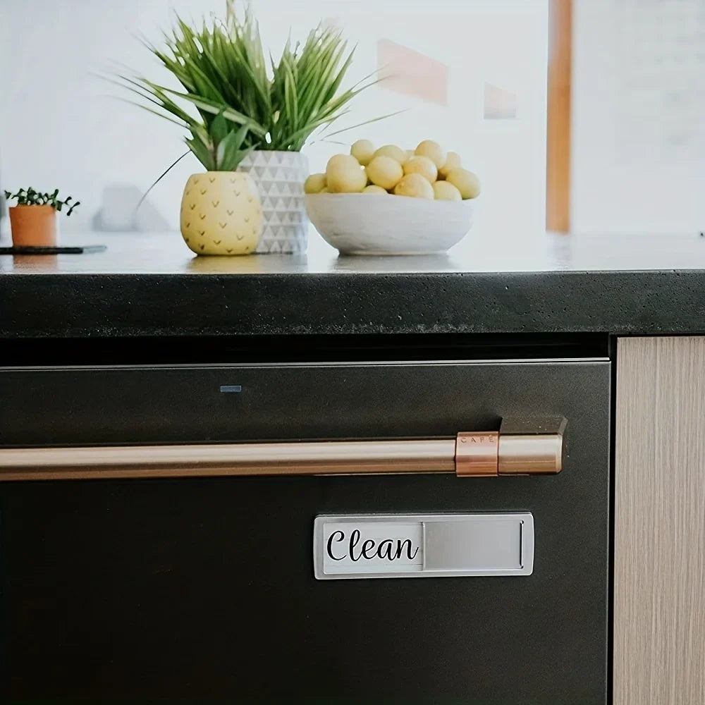 Dishwasher Clean Dirty Magnet Sign | Kitchen Organizer