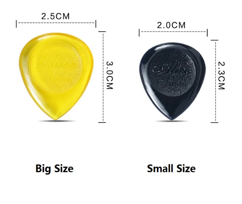 Alice Guitar Bass Picks AP-100JS Durable Clear Pure Plectrum 1 0 2 3