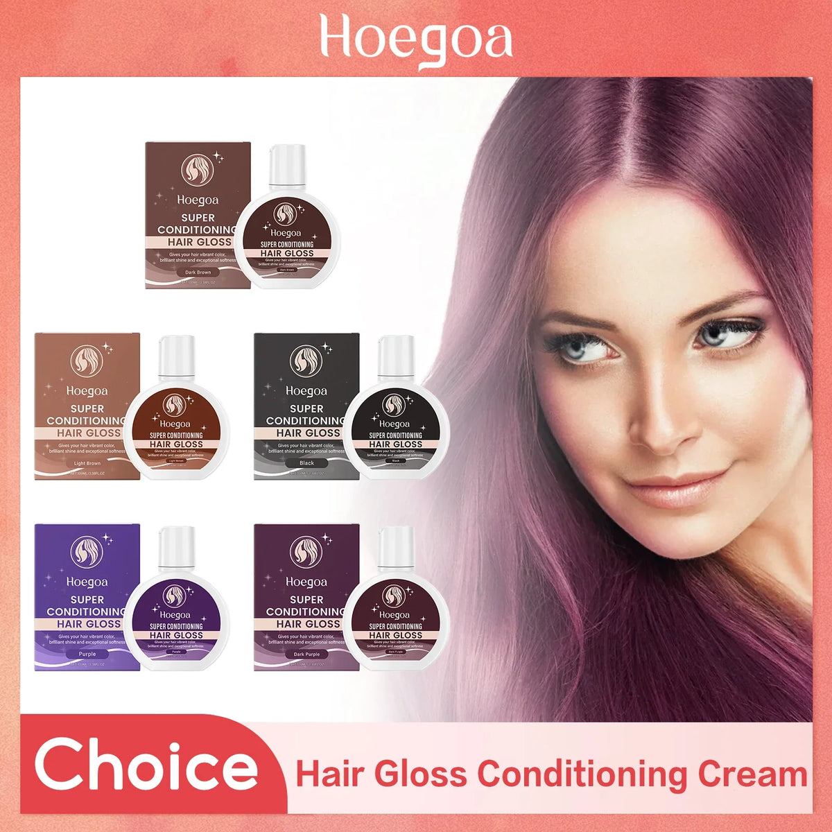 HOEGOA Hair Gloss Color Conditioner – Shine & Nourish 100ml