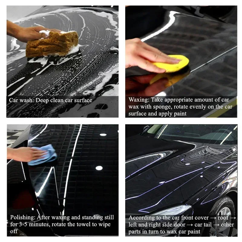 Car Wax Crystal Plating Hard Glossy Layer Covering Paint Surface