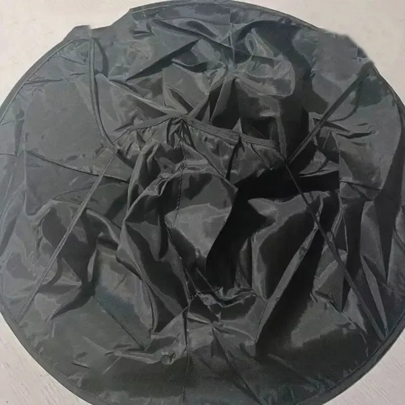 Foldable 3D Haircut Cape – Breathable Umbrella Cloak for Home