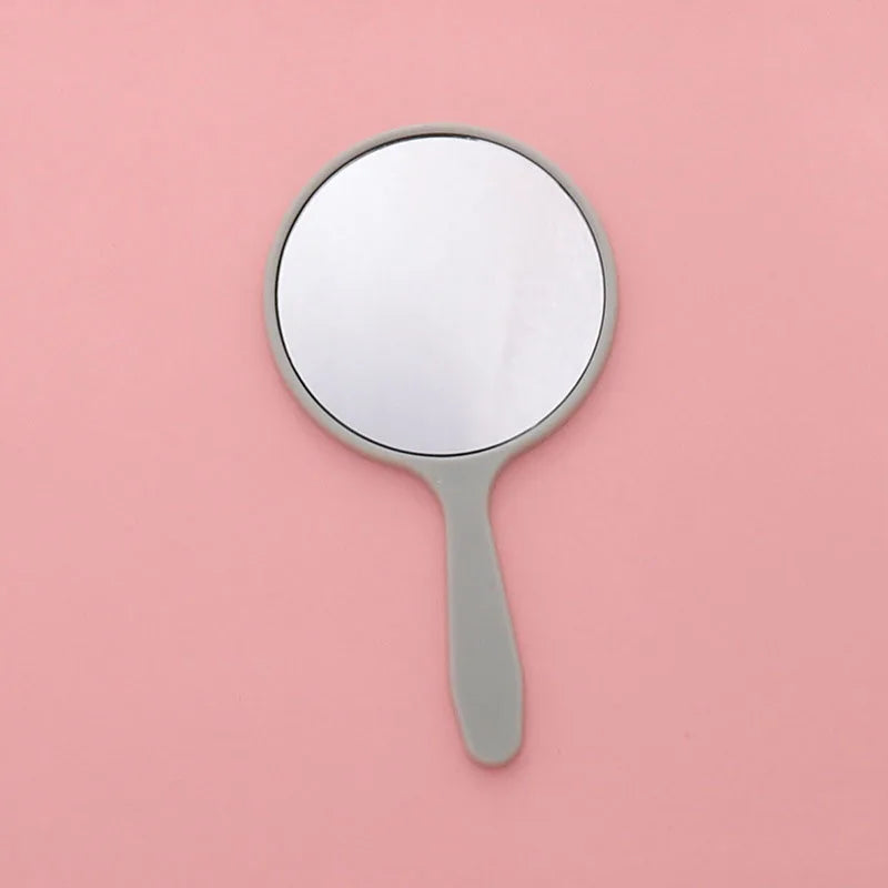 Handheld Round Makeup Mirror | Portable Vanity Mirror Gift