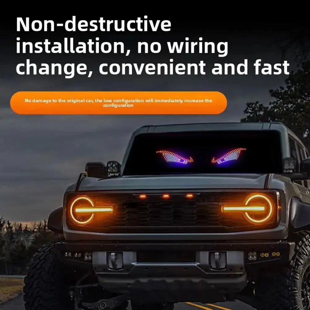 LED Devil Eyes Light for Cars & Trucks – USB, Waterproof Warning Light