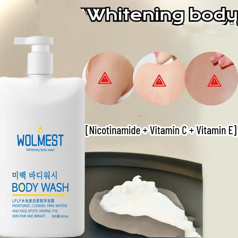 Korean Whitening Body Wash Glow Recharge Illuminates Exfoliates Skin