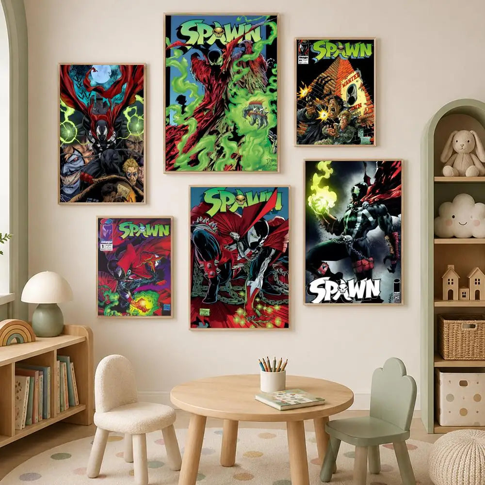 Spawn HD Self-Stick PVC Wall Poster – Waterproof Home Decor