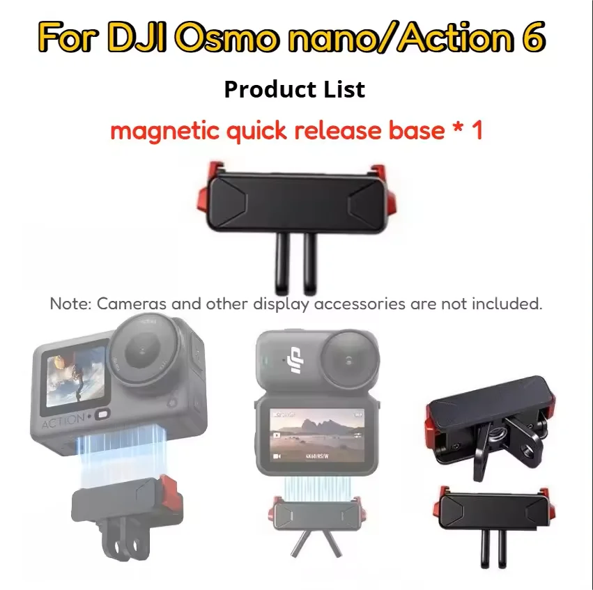 DJI Osmo Nano & Action 6 Magnetic Two-Claw Quick Release Mount