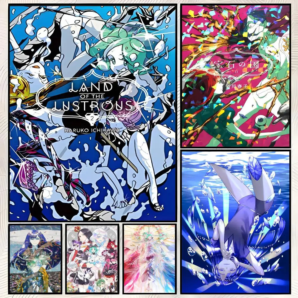 Land of the Lustrous Anime PVC Wall Poster – HD Self-Stick