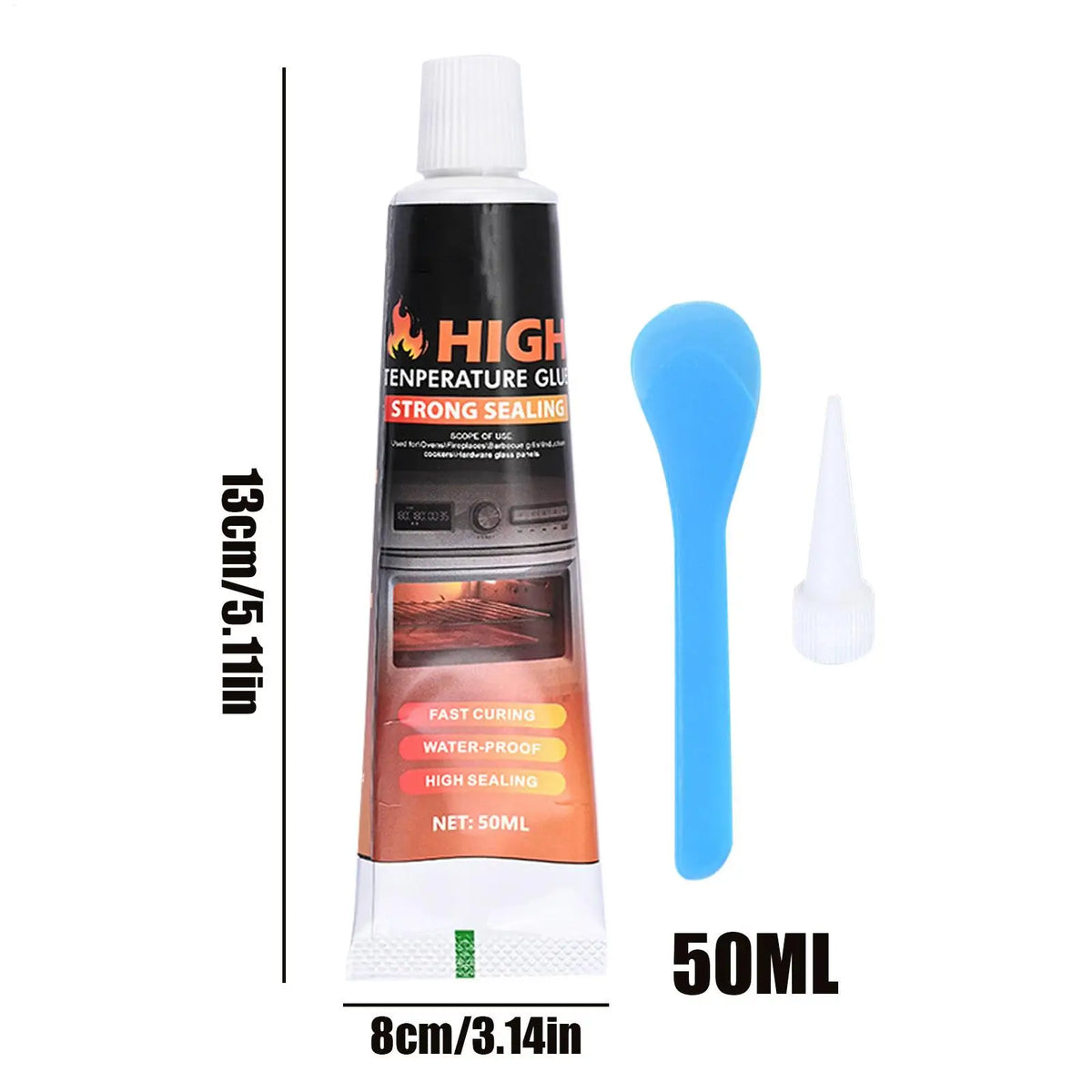 High Temp Repair Glue 50ml – Oven, BBQ & Fireplace