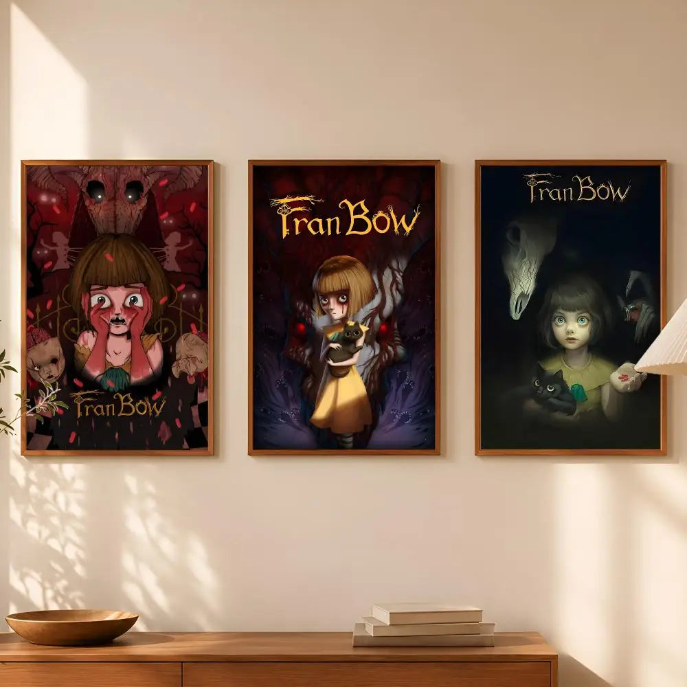 Fran Bow Self-Stick HD Wall Poster – Waterproof Art Decor