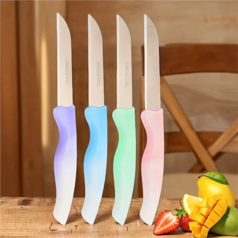 4-Piece Gradient Stainless Steel Paring Knife Set | Kitchen