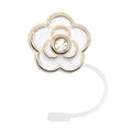 Silicone Straw Cover Cap Dust-proof Bell Flower Topper Stanley
