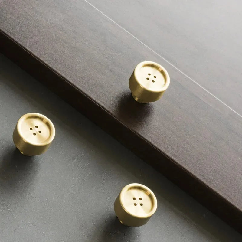 Gold Solid Brass Cabinet Drawer Knobs – European Style Pulls