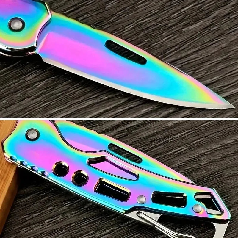 Stainless Steel Folding Pocket Knife – Camping, Survival EDC