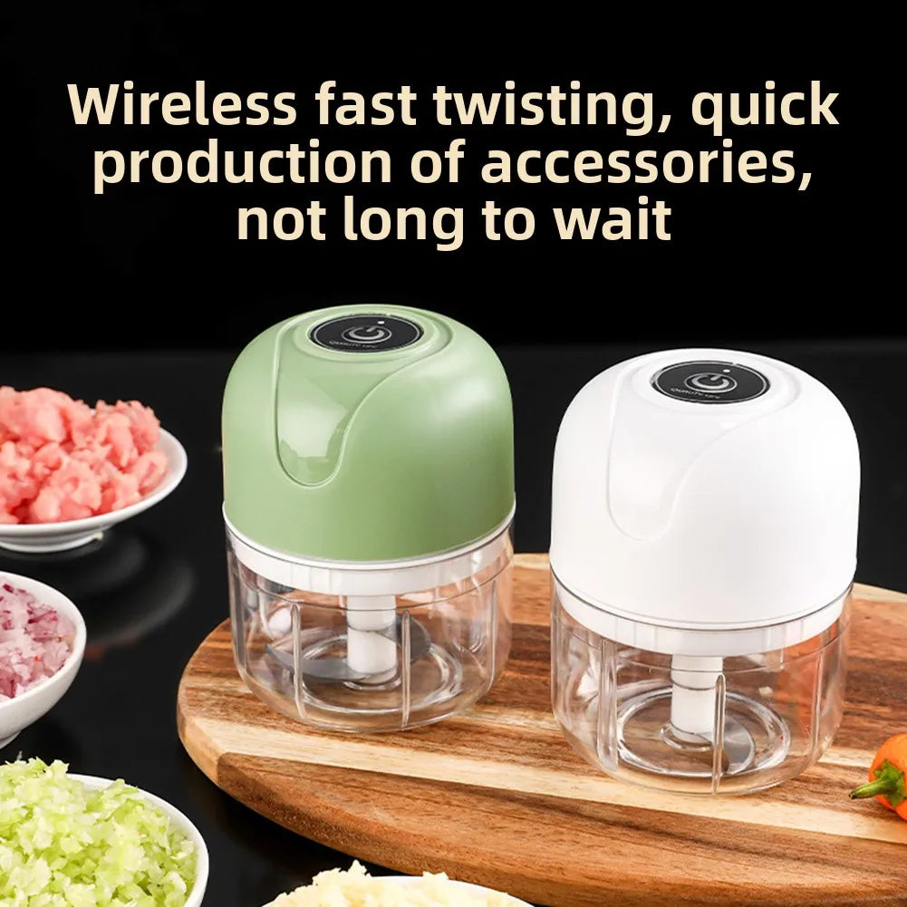 Electric Garlic Press & Ginger Chopper | USB Rechargeable Mini