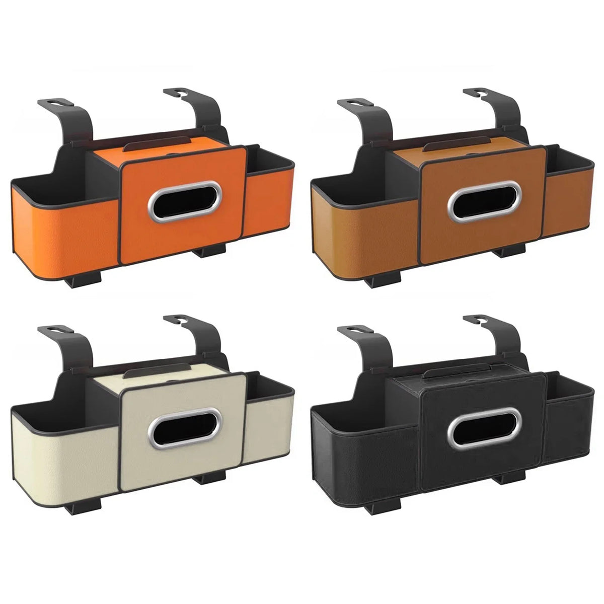 Car Headrest Backseat Organizer Cup Holder Tissue Box Hooks Vehicle