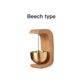 Magnetic Wood & Brass Door Wind Bell Chime – No-Drill Ornament