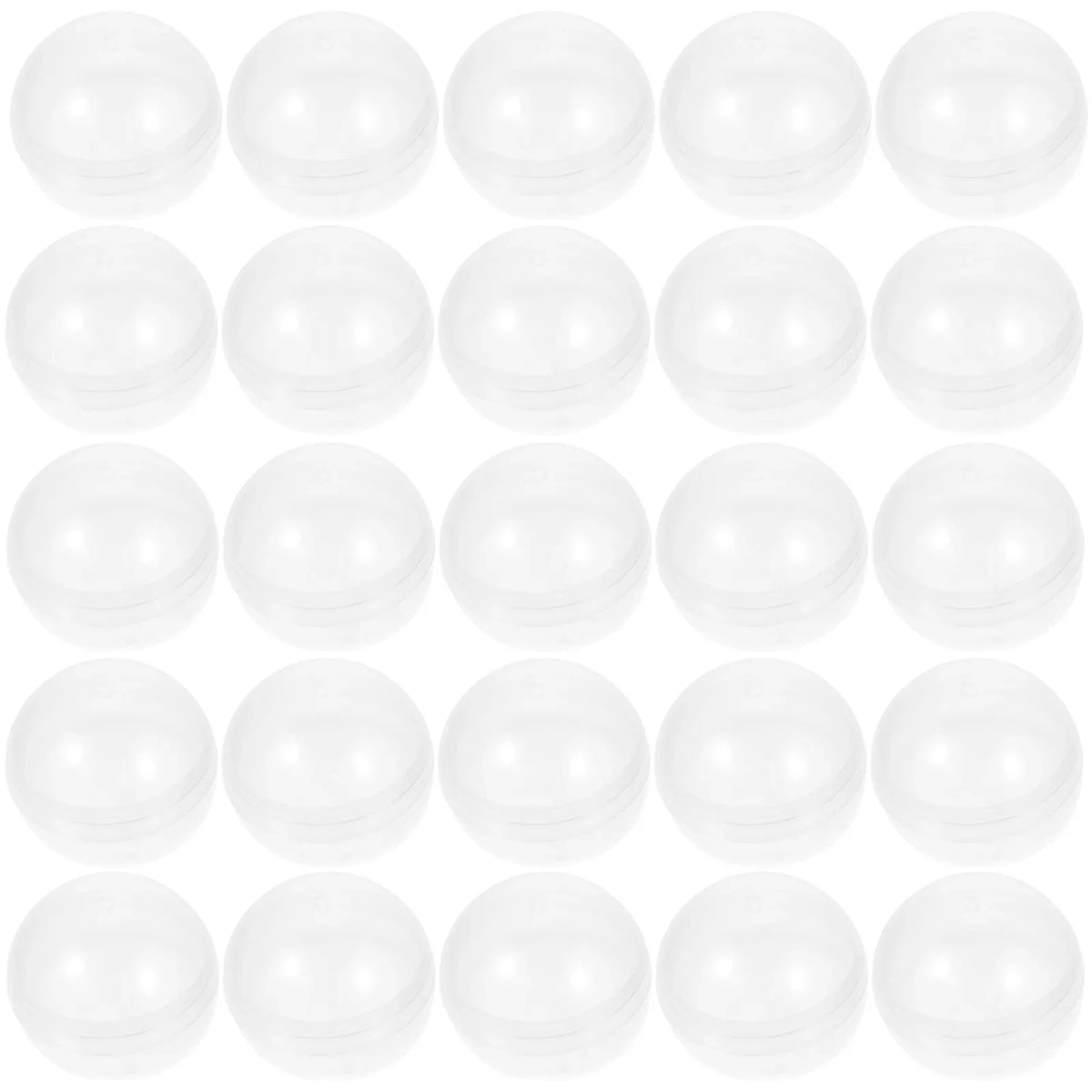 Clear Plastic Fillable Capsules Twisted Round Hollow Prize Draw Balls
