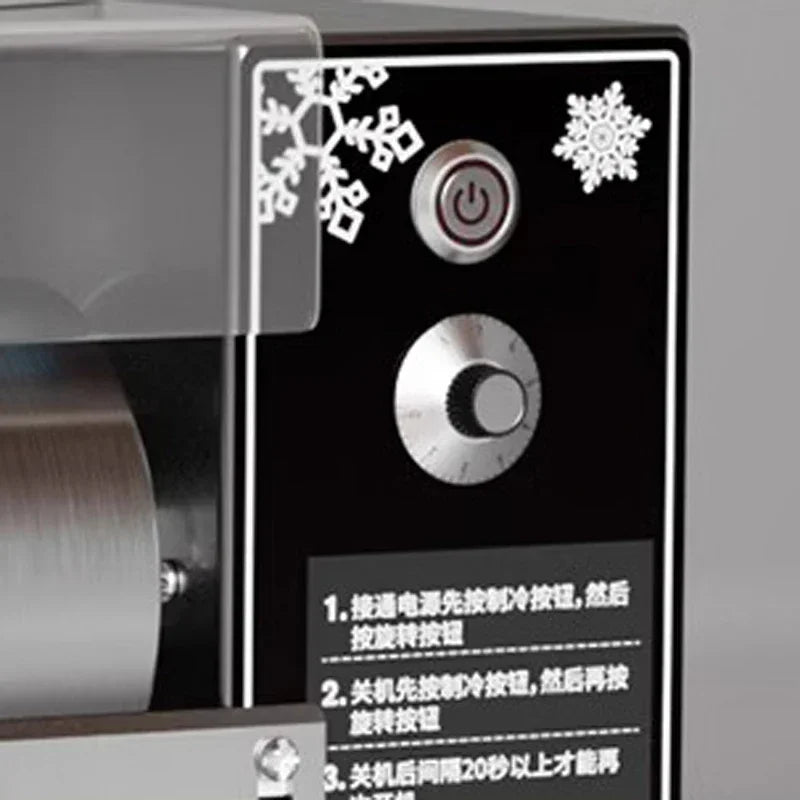 Commercial Korean Snowflake Shaved Ice & Ice Cream Machine 180KG