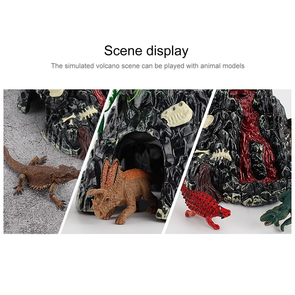 Volcano Model Toy with Spray, Lights & Dinosaur Sound Effects
