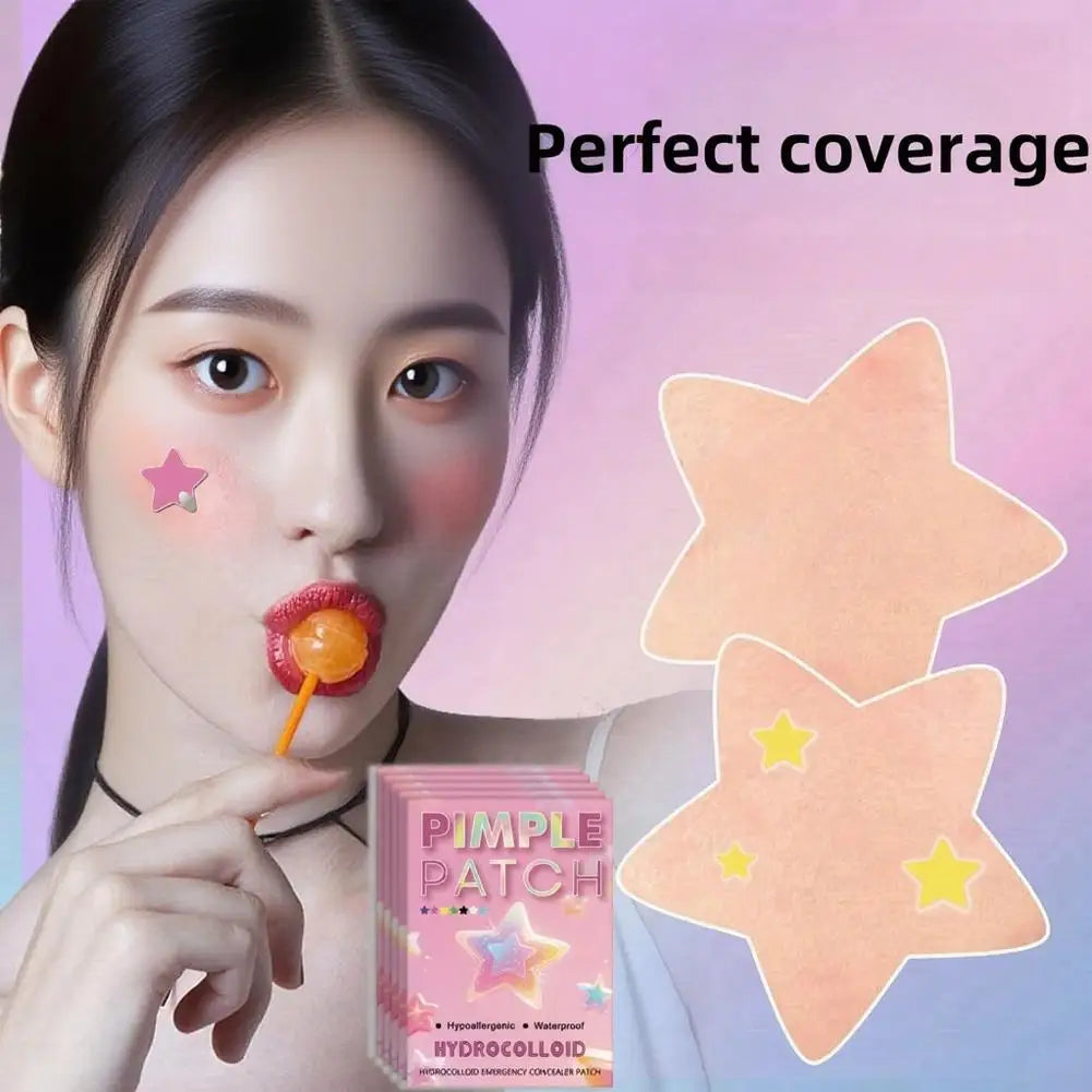 1400-Count Star Hydrocolloid Pimple Patches – Assorted Sizes
