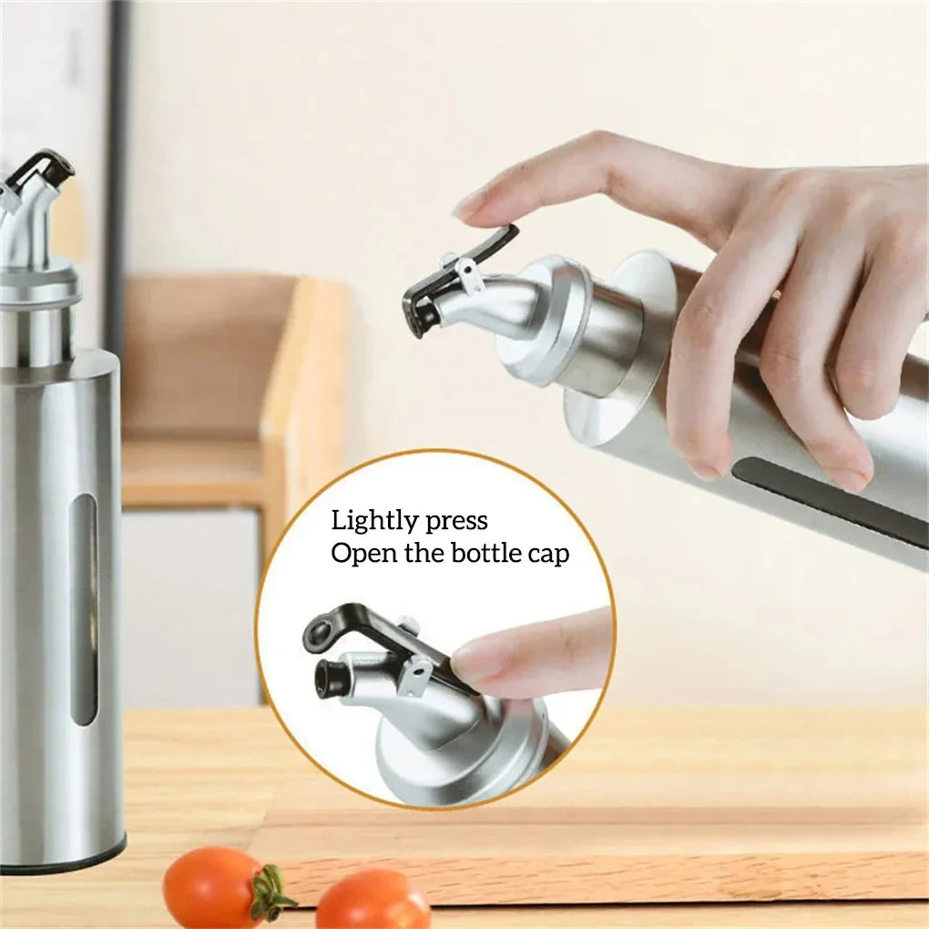 KEMORELA Stainless Steel Oil & Vinegar Dispenser Bottle