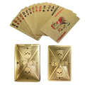 Gold Foil Skull PVC Playing Cards – Waterproof Poker Deck