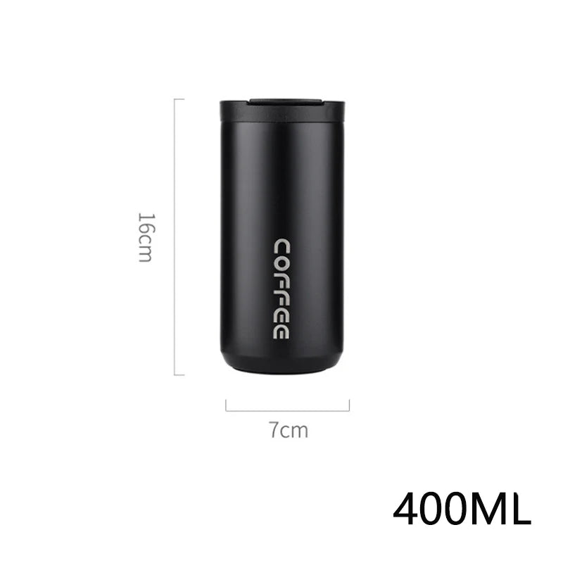 Stainless Steel Vacuum Thermos Travel Mug – Leakproof, 24Hr
