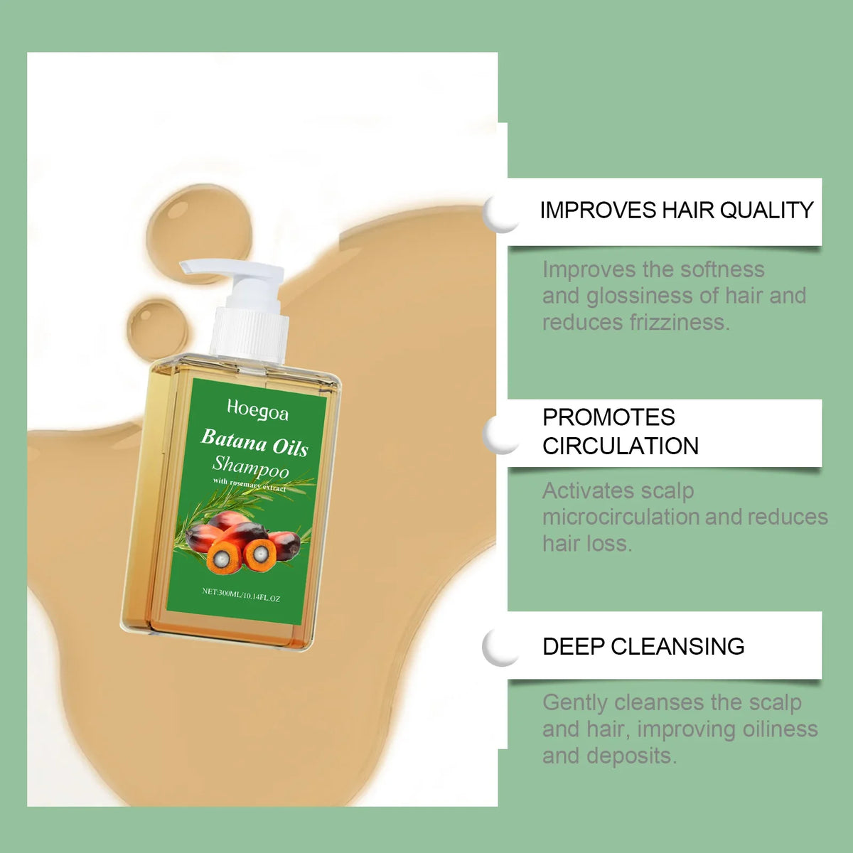 HOEGOA Batana Oil Shampoo with Rosemary – All Hair Types
