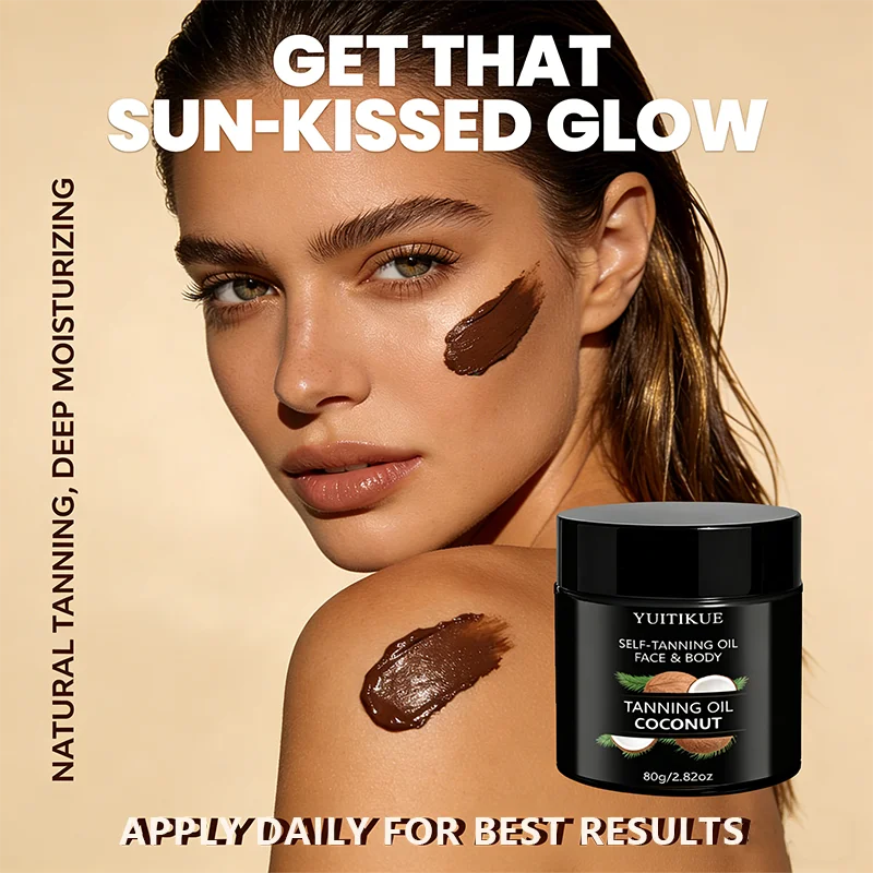 YUITIKUE Coconut Self-Tanning Oil – Natural Glow 80g