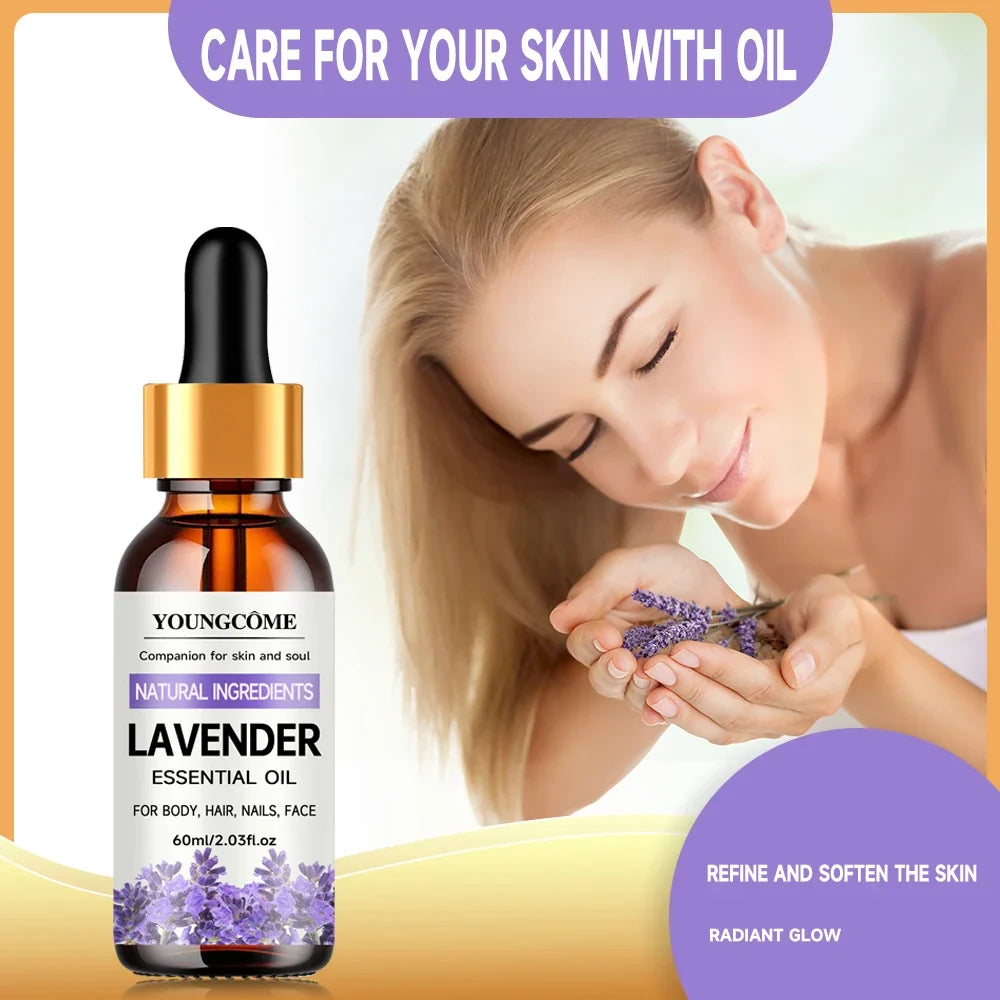 YOUNGCOME Pure Lavender Essential Oil – Hair, Face & Body