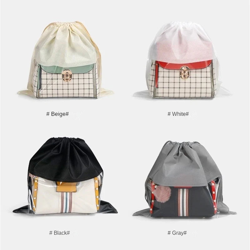 5-Pack Dustproof Drawstring Handbag Storage Bags | Moisture-Proof